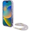 Etui Guess Palm Trees Triangle Pearl     Strap MagSafe do iPhone 16 Pro Max fioletowy