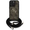 Etui Guess 4G Big Logo Cord Stap         Crossbody do iPhone 16 Pro brązowy