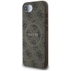 Etui Guess 4G Ring Classic Logo MagSafe  do iPhone 16e brązowy