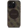 Etui Guess 4G Circle Classic Logo        MagSafe do iPhone 16 Pro Max brązowy