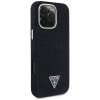 Etui Guess Denim Triangle Logo MagSafe   do iPhone 16 Pro Max czarny