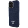 Etui Guess Denim Triangle Logo MagSafe   do iPhone 16 Pro Max niebieski