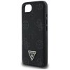 Etui Guess Grained Hot Stamp Peony       Triangle Logo MagSafe do iPhone 16e czarny