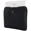 Torba Guess Sleeve 14 Grained Zipper    Pocket Triangle Logo czarny