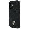 Etui Guess Grained Hot Stamp Peony       Triangle Logo MagSafe do iPhone 16 czarny
