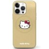 Hello Kitty HKHMP14SPGHCKD iPhone 14 / 15 / 13 6.1 złoty/gold hardcase Leather Kitty Head MagSafe