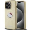 Hello Kitty HKHMP15LPGHCKD iPhone 15 Pro 6.1 złoty/gold hardcase Leather Kitty Head MagSafe