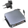 Powerbank 4smarts Lucid 3in1 Hybrid      Charger 10000mAh 20W z wbudowanym kablem USB-C / Lightning srebrny 541287