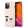 Karl Lagerfeld KLHCP13LSSKCI iPhone 13 Pro / 13  6,1 hardcase jasno różowy/light pink Silicone Karl & Choupette