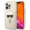 Karl Lagerfeld KLHCP13LKHTUGLGO iPhone 13 Pro / 13 6,1 złoty/gold hardcase Glitter Karl`s Head