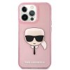 Karl Lagerfeld KLHCP13XKHTUGLP iPhone 13Pro Max 6,7 różowy/pink hardcase Glitter Karl`s Head