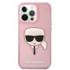 Karl Lagerfeld KLHCP13XKHTUGLP iPhone 13 Pro Max 6,7 różowy/pink hardcase Glitter Karl`s Head