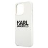 Karl Lagerfeld KLHCP13LSLKLWH iPhone 13 Pro / 13 6,1 Silicone Stack Logo biały/white