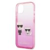 Karl Lagerfeld KLHCP13STGKCP iPhone 13mini 5,4 hardcase różowy/pink Gradient Ikonik Karl & Choupette