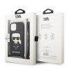 Karl Lagerfeld KLHCP13SCMNIPK iPhone 13 mini 5,4 hardcase czarny/black Leather Monogram Patch and Cord Iconik