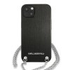 Karl Lagerfeld KLHCP13SPMK iPhone 13 mini 5,4 hardcase czarny/black Leather Textured and Chain