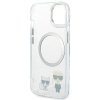 Karl Lagerfeld KLHMP14SHKCT iPhone 14/ 15 / 13 6,1 hardcase przeźroczysty/transparent Karl & Choupette Aluminium Magsafe