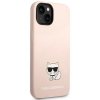 Karl Lagerfeld KLHCP14SSLCTPI iPhone 14/ 15 / 13 6,1 hardcase jasnoróżowy/light pink Silicone Choupette Body