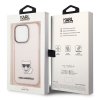 Karl Lagerfeld KLHCP14LCTTRI iPhone 14 Pro 6,1 hardcase różowy/pink Transparent Choupette Body