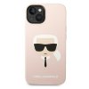 Karl Lagerfeld KLHCP14SSLKHLP iPhone 14 / 15 / 13 6,1 hardcase różowy/pink Silicone Karl`s Head