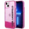 Karl Lagerfeld KLHCP14SLCKVF iPhone 14 / 15 / 13 6,1 różowy/pink hardcase Liquid Glitter Elong
