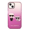 Karl Lagerfeld KLHCP14STGKCP iPhone 14 / 15 / 13 6,1 hardcase różowy/pink Gradient Ikonik Karl & Choupette