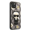 Karl Lagerfeld KLHCP13MPMNFIK1 iPhone 13 / 14 / 15 6,1 szary/grey Flower Ikonik Karl