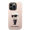 Karl Lagerfeld KLHMP14XSNIKBCP iPhone 14 Pro Max 6,7 hardcase różowy/pink Silicone Ikonik Magsafe