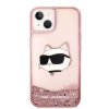 Karl Lagerfeld KLHCP14MLNCHCP iPhone 14 Plus / 15 Plus 6,7 różowy/pink hardcase Glitter Choupette Head