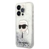 Karl Lagerfeld KLHCP14LLNKHCH iPhone 14 Pro 6,1 srebrny/silver hardcase Glitter Karl Head