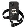 Karl Lagerfeld KLHCP14MSTKMK iPhone 14 Plus / 15 Plus 6,7 czarny/black hardcase Monogram Ikonik Patch