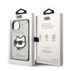 Karl Lagerfeld KLHCP14SG2CPS iPhone 14 / 15 / 13 6,1 srebrny/silver hardcase Glitter Choupette Patch