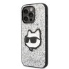 Karl Lagerfeld KLHCP14LG2CPS iPhone 14 Pro 6,1 srebrny/silver hardcase Glitter Choupette Patch