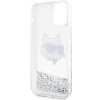 Karl Lagerfeld KLHCP12MLNCHCS iPhone 12/12 Pro 6,1 srebrny/silver hardcase Glitter Choupette Head