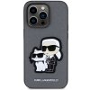 Karl Lagerfeld KLHCP14LSANKCPG iPhone 14 Pro 6.1 hardcase srebrny/silver Saffiano Karl & Choupette
