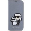Karl Lagerfeld KLBKP14XSANKCPG iPhone 14Pro Max 6.7 bookcase srebrny/silver Saffiano Karl & Choupette