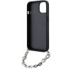 Karl Lagerfeld KLHCP14SSACKLHPK iPhone 14 / 15 / 13 6.1 czarny/black hardcase Saffiano Monogram Chain