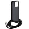 Karl Lagerfeld KLHCP14XSAKCPSK iPhone 14 Pro Max 6.7 hardcase czarny/black Crossbody Saffiano Metal Pin Karl & Choupette
