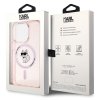 Karl Lagerfeld KLHMP15LHFCCNOP iPhone 15 Pro 6.1 różowy/pink hardcase IML Choupette MagSafe