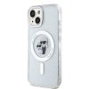 Karl Lagerfeld KLHMP15SHGKCNOT iPhone 15 / 14 / 13 6.1 transparent hardcase Karl&Choupette Glitter MagSafe