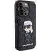 Karl Lagerfeld KLHCP15XSAKKNSCK iPhone 15 Pro Max 6.7 czarny/black hardcase Saffiano Cardslots and Stand Monogram Ikonik P
