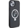 Karl Lagerfeld KLHMP15MHMRSKCK iPhone 15 Plus / 14 Plus 6.7czarny/black hardcase Ring Stand Karl&Choupettte MagSafe