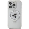 Karl Lagerfeld KLHMP15LHMRSKCH iPhone 15 Pro 6.1 biały/white hardcase Ring Stand Karl&Choupettte MagSafe