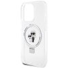 Karl Lagerfeld KLHMP15LHMRSKCH iPhone 15 Pro 6.1 biały/white hardcase Ring Stand Karl&Choupettte MagSafe