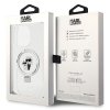 Karl Lagerfeld KLHMP15XHMRSKCH iPhone 15Pro Max 6.7 biały/white hardcase Ring Stand Karl&Choupettte MagSafe