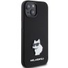 Karl Lagerfeld KLHCP15MSMHCNPK iPhone 15 Plus / 14 Plus 6.7 czarny/black Silicone Choupette Metal Pin
