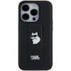 Karl Lagerfeld KLHCP15XGSACHPK iPhone 15 Pro Max 6.7 czarny/black hardcase Gripstand Saffiano Choupette Pins