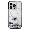 Karl Lagerfeld KLHCP14LLKCNSK iPhone 14 Pro 6.1 transparent hardcase Liquid Glitter Choupette