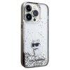 Karl Lagerfeld KLHCP14LLKCNSK iPhone 14 Pro 6.1 transparent hardcase Liquid Glitter Choupette