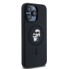 Karl Lagerfeld KLHMP15XSCMKCRHK iPhone 15 Pro Max 6.7 czarny/black hardcase Silicone Karl & Choupette Ring MagSafe